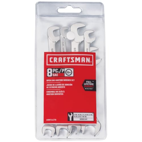 CRAFTSMAN Open End Ignition SAE Wrench Set, 8 Piece (CMMT44778) - style: SAE Set