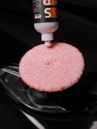Buffing Polishing Pads, SPTA 3 Inch 80mm Body Repair Polishing Pad Set Made for 3 Inch Backing Plate, 6 Pcs Buffing Pads with Sponge, Wool and Micro-Fiber Pad Set (5 Inch (125mm) Sets) - size: 5 Inch (125mm) Sets