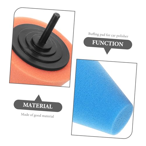 DECHOUS 2pcs Wheel Polisher Pad Drill Attachment for Car Detailing Polishing Sponge for Buffing and Waxing Cone-Shaped Polishing Wheel for Vehicle Care