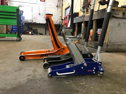 Daytona 3 ton Long Reach Low Profile Steel Heavy Duty Floor Jack with Rapid Pump