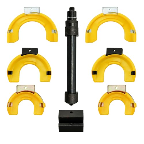 KAX Universal Interchangeable Fork Strut Spring Compressor Kit MacPherson Coil Spring Compressor Tool Set for Safe Strut Removal & Installation
