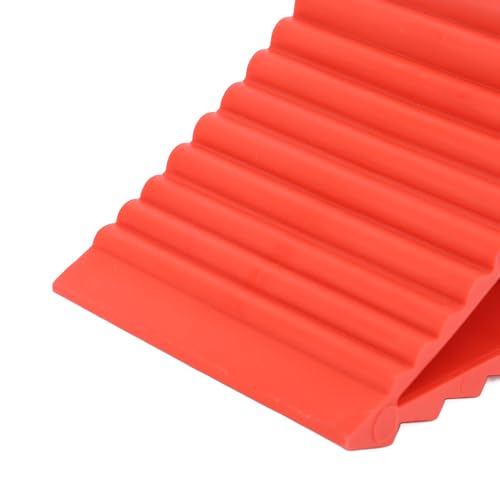 Robust Wheel Chocks 2PCS | Slip Proof Solid Rubber Wheel Stoppers for Cars/Trucks/RVs | Skid Proof Vehicle Security Blocks 210x100x86mm