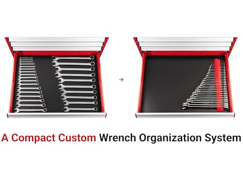 TEKTON Combination Wrench Set, 25-Piece | WCB95301 - size: 25-Piece (1/4-3/4 in., 6-19 mm), style: Modular Wrench Organizer