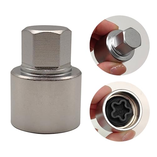 302 Wheel Locking Nut Key for Mercedes Benz, Lug Nut Removal Tool | Wheel Lock Nut Socket Adapter, Anti-Theft Screw Remover, Hand Repair Tool, Tyre Fitting, garage - color: Scoket 302