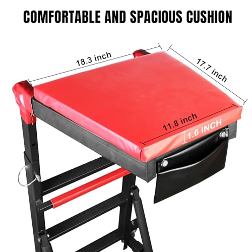 Jack Boss Topside Creeper for Truck, 48-70 Inch Adjustable Automotive Engine Creeper with 6-Wheel Design,441 lbs Capacity for Home Garage, Workshop Repair Maintenance