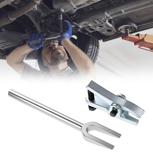 QWORK Ball Joint Separator, 15/16 Inch Pickle Fork Tool, Steel Tie Rod Removal Tool, Ball Joint Removal Tool Adjusts from 1-1/3" to 2-1/8"