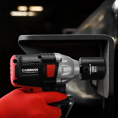 CASOMAN 1/2" Drive x 1-1/4" Impact Socket, 6-Point, SAE, CR-MO - size: 1-1/4 in. (Shallow), style: 6-Point Socket