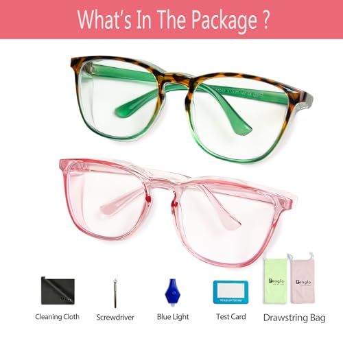 Feaglo Safety Glasses, Anti Fog Safety Goggles for Women Men, Blue Light Blocking Stylish Eye Protection Glasses Side Shield - color: New Leopard+pink