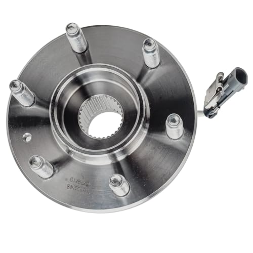 Detroit Axle - Rear Wheel Bearing Hubs with ABS Sensor for 2004-2007 Cadillac CTS, 2005-2011 STS, 2004-2009 SRX, 2 Wheel Bearing & Hubs Assembly Set Replacement - style: 512243 x2/Pair
