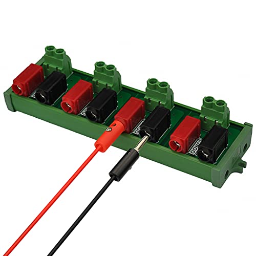 Banana Jack Breakout Board Module (4x2 Positions, Screw Mount) - size: 4x2 Positions, style: Screw Mount