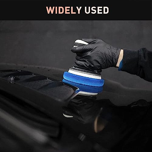 6Pc 3.5 Inch Face for 3 Inch 76mm Backing Plate Compound Buffing Sponge Pads and Woolen Pads Cutting Polishing Pad Kit for Car Buffer Polisher (Honeycomb Structure) - size: 3 inch