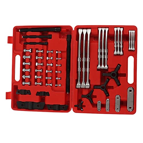 Aramox Bearing Separator Set CRV Gear Hub Puller Kit 72pcs with 2 and 3 Leg Pullers 3in 4in 6in 8in for Auto Repair Mechanics Removing Pulleys Sprockets Bearings