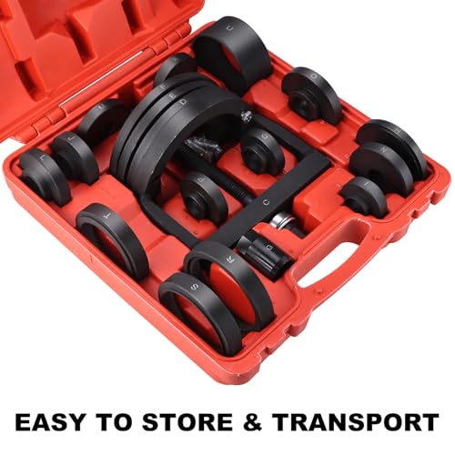 Master Wheel Hub & Bearing Remover & Installer Set, C to U Sizes Back and Front Wheel Bearing Removal Tool Kit, Fits for Most Front-Wheel Drive Vehicles