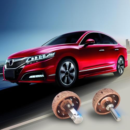 2Pcs 1.5’’ Tire Buffing Wheel 38mm Grinder & Patch Tool with Linking Rod | Thread Adapter Tire Repair Grinding Head Tire Patch Roller for Low & High Speed Tire Buffer - color: 38mm