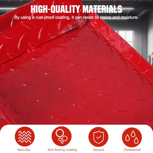 2 Pack Hydraulic Car Ramps, 5 Ton Heavy Duty Steel Lift for SUV, Truck & Low-Profile Cars, Adjustable Height 9"-15", Portable Auto Service Ramps for Oil Changes & Garage Repair