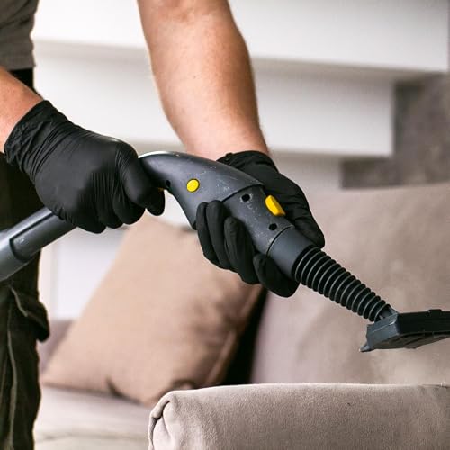 SwiftGrip Disposable Nitrile Exam Gloves, Black Nitrile Gloves Disposable Latex Free for Medical, Cooking & Esthetician - color: 01 Black (S, 100ct)