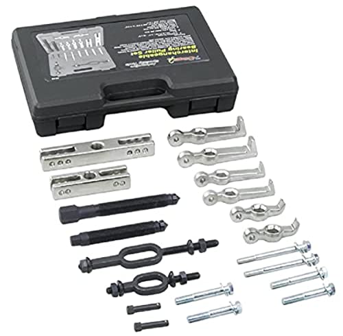 OTC 4534 Multi-Purpose Bearing and Pulley Puller Set with Storage Case | Use to Pull Bearings; Alternator, Generator, Power Steering, and Crankshaft Pulleys; Timing Gears; Harmonic Balancers + More