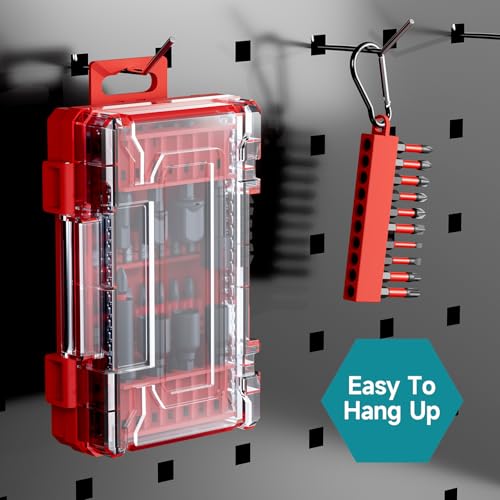 36Pcs Impact Driver Bits Set with a Storage Case | 28 Magnetic Screwdriver Bits, 5 Magnetic Sockets, 3 Socket Adapters, Hex Shank Driver Tools Set for Power Screwdrivers - style: 37Pcs Screwdriver Bits Set
