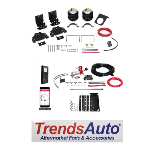 TrendsAuto Firestone Airide Ride-Rite Rear Air Springs Kit w/Standard Compressor Single Wireless App & Remote fits 2008-2026 E450 Cab-Chassis & Class C Motorhome | TrendsAuto Decal | 2622 2922 - size: Single Path
