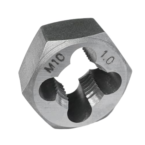 M10x1.0 Metric Hex Rethreading Die Alloy Steel Right Hand Die for Thread Repair and Maintenance - size: M10x1.0