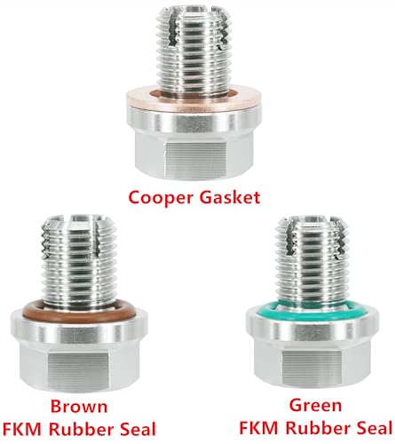 1/2"-20 Oversize Piggyback Oil Drain Plug, Stainless Steel Self Tapping Oil Pan Thread Repair Kit - size: 1/2"x20