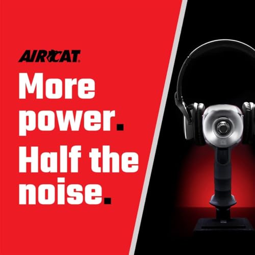 AIRCAT Pneumatic Tools 1076-XL 3/8-Inch NITROCAT Composite Compact Impact Wrench : Low Weight Power Impact Wrench : Tool for Automotive Improvement & Maintenance - size: 3/8-Inch