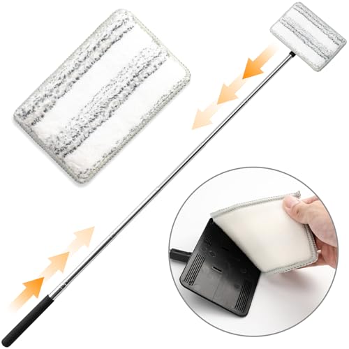 Car Wash Brush, Car Wash Brush with Long Handle, Portable for Inside and Outside Use, Supplies Washing Mop Kit Care Kit for Rv Truck Windshield Cleaning(40inch)