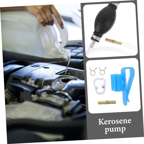 Unomor 1Set Manual Transfer Hose Oil Pump with One Way Valve Hand Pump for Water Durable and Reusable Oil Hose Accessories for Convenient Liquid Transfer