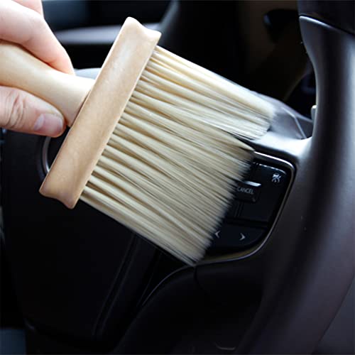 FAVOMOTO 2pcs Car Air Vent Cleaner Brush Ergonomic Interior Detailing Tool Soft Bristles for Efficient Car Cleaning Compact Design for Easy Storage and Use