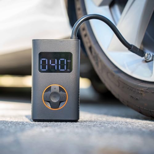 BIKASE N3 Pro Portable Tire Inflator for Ebikes, Compact Car, 1Min Fast Inflate Electric Bike Pump with Digital Tire Pressure Gauge, 150PSI Air Compressor for Electric Bikes, Motorcycle, Balls