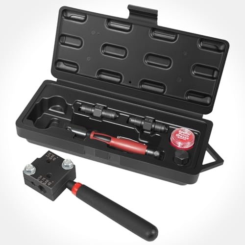 Low Profile Brake Flaring Tool Kit - Single/Double Flaring Tool for 3/16”, 1/4”, 4.75mm Tubing, Replace for 33260