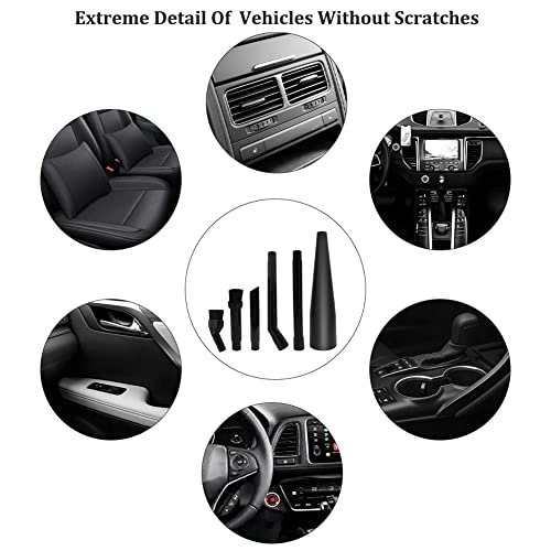 CMXZVBE38668 1-1/4" Mini Wet Dry Vacuum Attachments Kit for Home & Vehicle | 6 Pcs 1.25 inch Small Vacuum Attachments for Intricate and Detail Cleaning