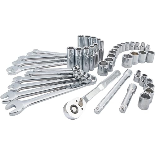CRAFTSMAN Mobile Mechanics Tool Set, 3/8 Inch Drive, 72 Tooth Ratchet, 47 Piece (CMMT12119)