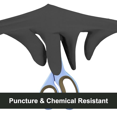 GLOVEWORKS Black Nitrile Gloves for Cooking, Food Prep, Disposable, Latex Free 5 Mil, For Professional Cleaning, Business Use - size: X-Large, style: Case of 1000