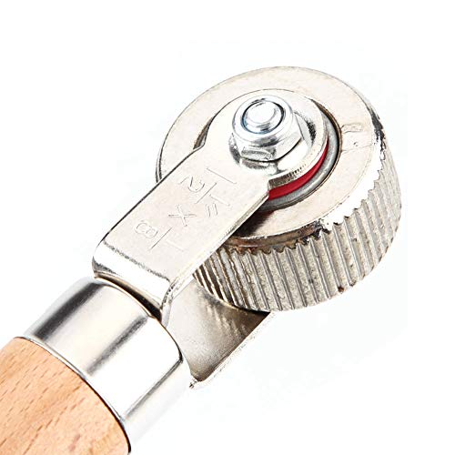 Wooden Handle Tire Patch Repair Tool Ball Bearing Roller Tube Stitcher Puncture Wheel Bearing (L XL XXL)