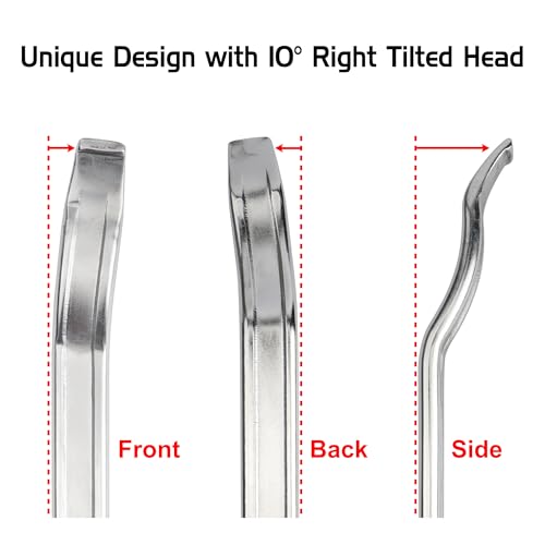 Bead Lifting Tool, Tire Iron Spoon, Mount Demount Lever Pry Bar, Rim Pryer, Handle with Plastic Protector, Curved Head, for Tire Changer