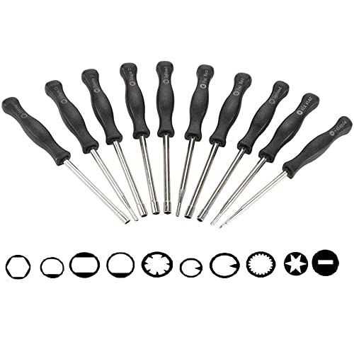 Pack of 10 Carburetor Adjustment Tool Screwdriver Kit for Most 2-Cycle Small Engine Trimmers, Chainsaws, and Leaf Blowers