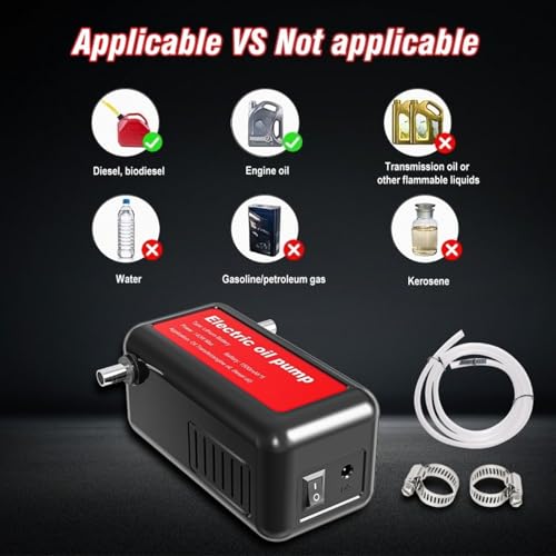 21V 140W Portable Oil Pump Rechargeable Electric Oil Transfer Extractor High Power Fuel Suction Pump for Cars, Ships, Helicopters, Motorcycles, Outdoor Equipment, Liquid Transfer Tool