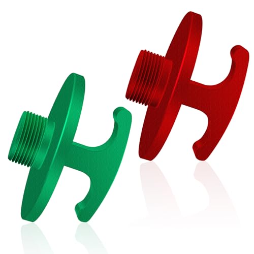 2 Pack Oil Filter Plug Tool-Aluminum Alloy,Oil Filter Plug Cap Off Tool Compatible with Dodge Ram 05083285AA MO285 Turbo Diesel 5.9L 6.7L for Cummins Diesel Engines (Red+Green)