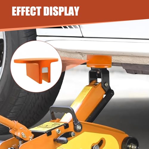Universal Magnetic Jack Pad, 0.37" Aluminum Grooved Pinch Weld Jack Adapter, Jacking Pad Weld Frame Rail Adapter, Car Lifting Pucks
