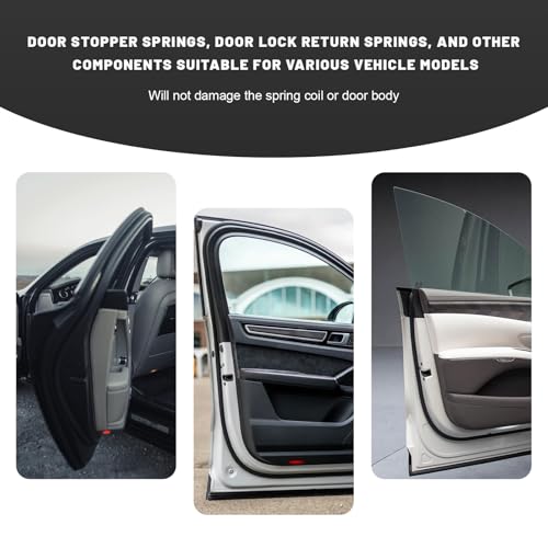 Door Spring Tool, Professional Car Door Hinge Compressor Tool Compatible with 1/2 Inch Wrenches, Steel Spring Tools for Safe Removing and Installing Auto Hinge Springs