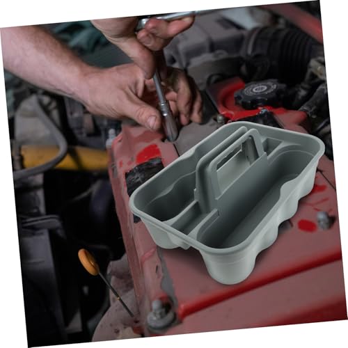 Cabilock Portable Cleaning Tote Plastic Bin Storage Organizer for Car Home Office