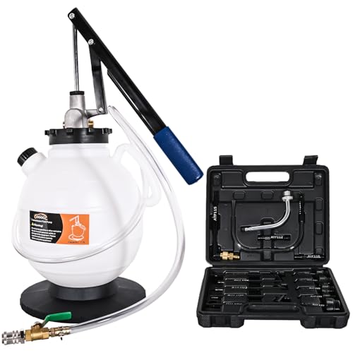 GOOACC Transmission Fluid Pump Kit 7.5L Automotive Manual Oil Pump Extractor ATF Refill Dispenser Transfer Pump with 15 ATF Filler Adapters 2Gal Oil Filling Filler System Fluid Extractor Pump Tool Kit - size: 7.5L