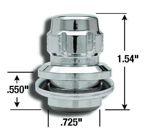 Gorilla Automotive 73631T Toyota O.E. Wheel Locks With Washer (12mm x 1.50 Thread Size) - size: 12 Millimeter x 1.50