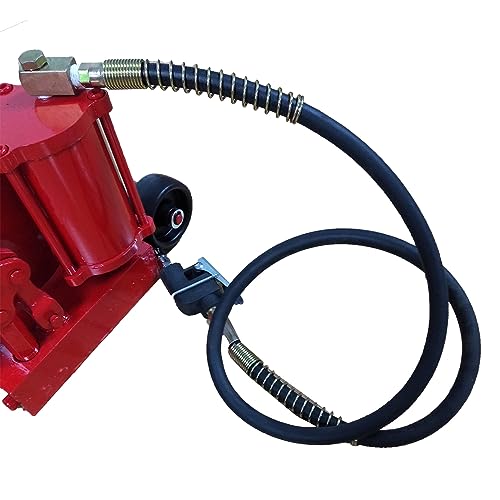 Bottle Jack 50 Ton Air Pneumatic Hydraulic Bottle Jack 110000LBS | with Manual Hand Pump For Automotive Car Truck Travel Trailer Repair Shop Lift Tool Red