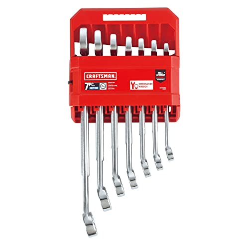 CRAFTSMAN Combination Wrench Set, Metric, 7-Piece (CMMT87015)