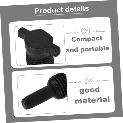 HEALLILY Vertical Jack Accessories Oil Return Valve Air Screw Oil Seal Ball Compact Hydraulic Jack Part for Automotive Repair and Construction Use
