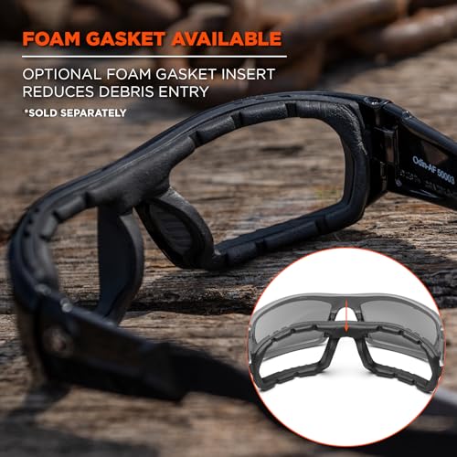 Ergodyne Skullerz ODIN Anti Fog Safety Glasses - color: Clear Lens, Matte Black Frame, size: Matte Black Frame