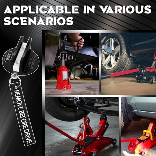 DEDC Universal Pinch Weld Jack Pad 2 Pcs Black, Magnetic Aluminum Jacking Puck Frame Rail Protecotr with 2 Reminder Streamers, Garage Accessories for Mechanics - color: Black 2 Pcs with 2 Reminder Streamers