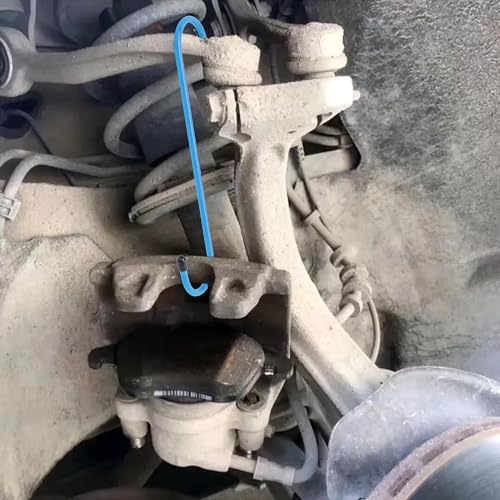 Stacool 2PCS Brake Caliper Hangers,Brake Caliper Tool/Brake Caliper Compression Tool for Changing Brake Pads,Braking,Universal Automotive Tools Brake Caliper Hooks with Rubber Caps (2, Blue) - color: Blue